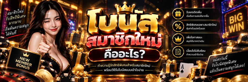 โบนัสสมาชิกใหม่ คืออะไร